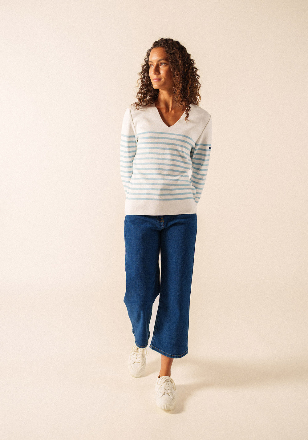 Jersey de algodón Bréhat (BLANCO/NUANCE)