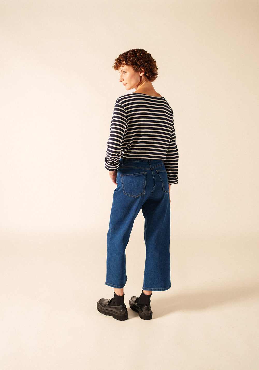 Glow-In-The-Dark Minquiers Striped Sailor Shirt - en algodón (NAVY/PHOSPHORESCENT)