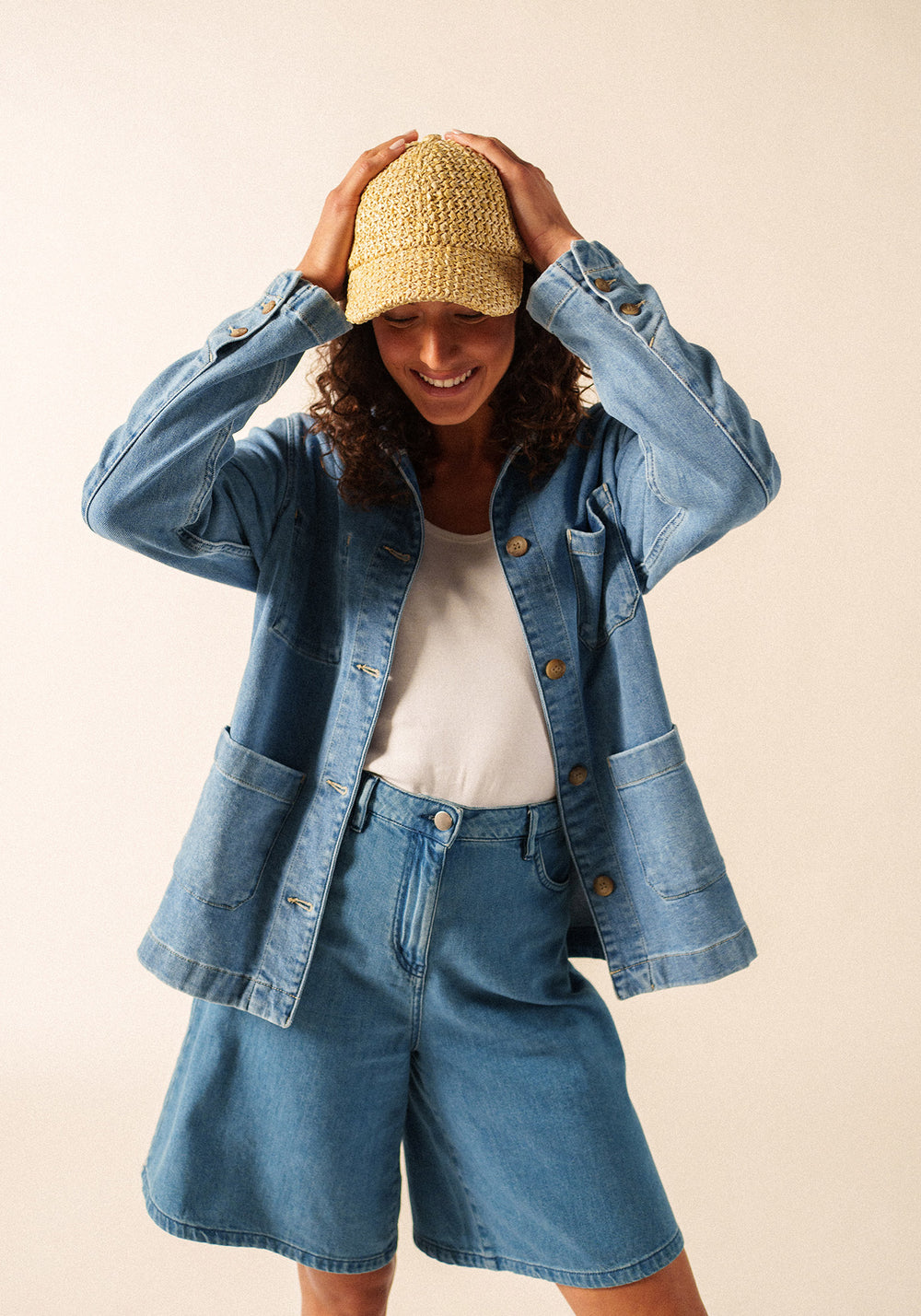 Gorra de rafia (NATUREL)