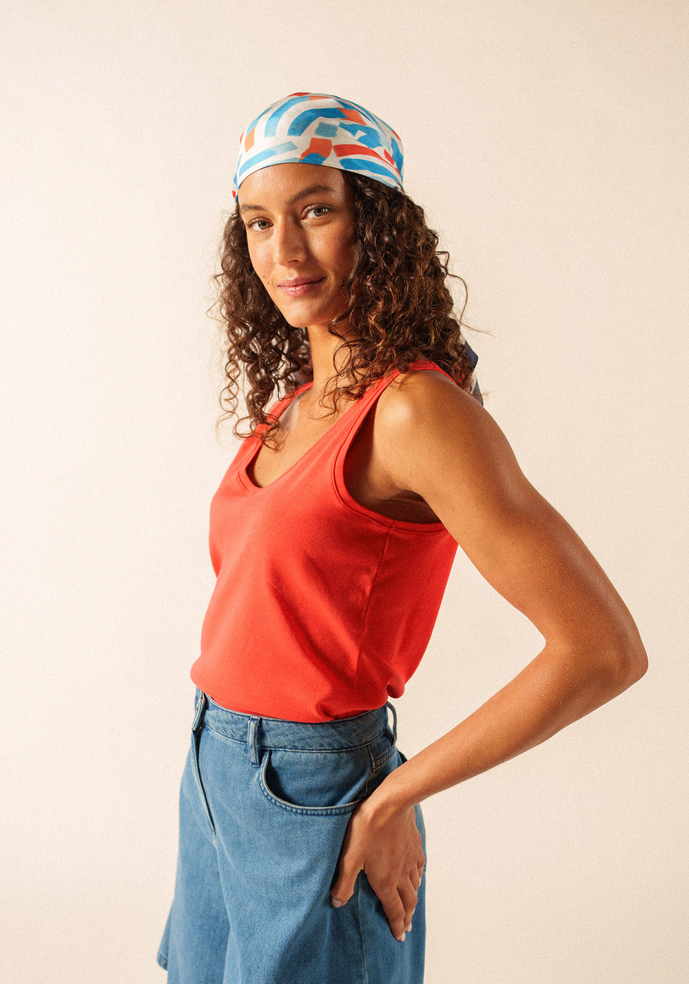 Pañuelo cuadrado de seda Play (PLAY)