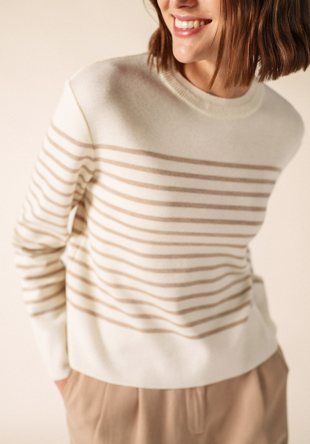 Aulon Jumper (BLANC/BEIGE FONCE)