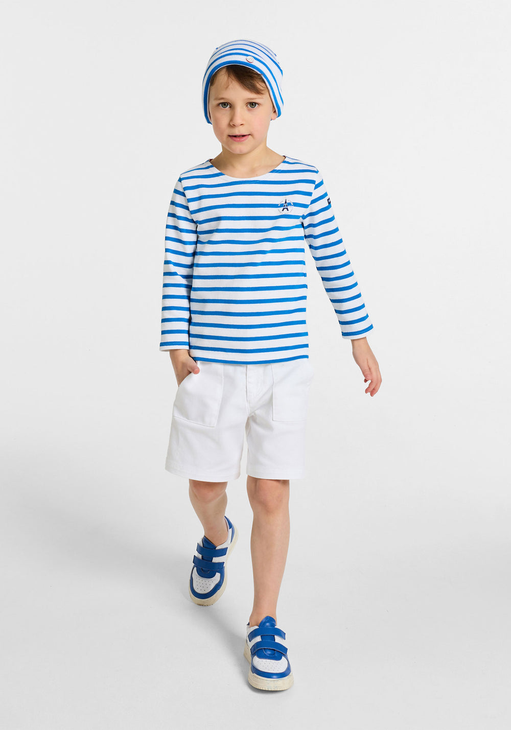 Camisa bretona x Jacadi (BLANCO/AZUL MAR)