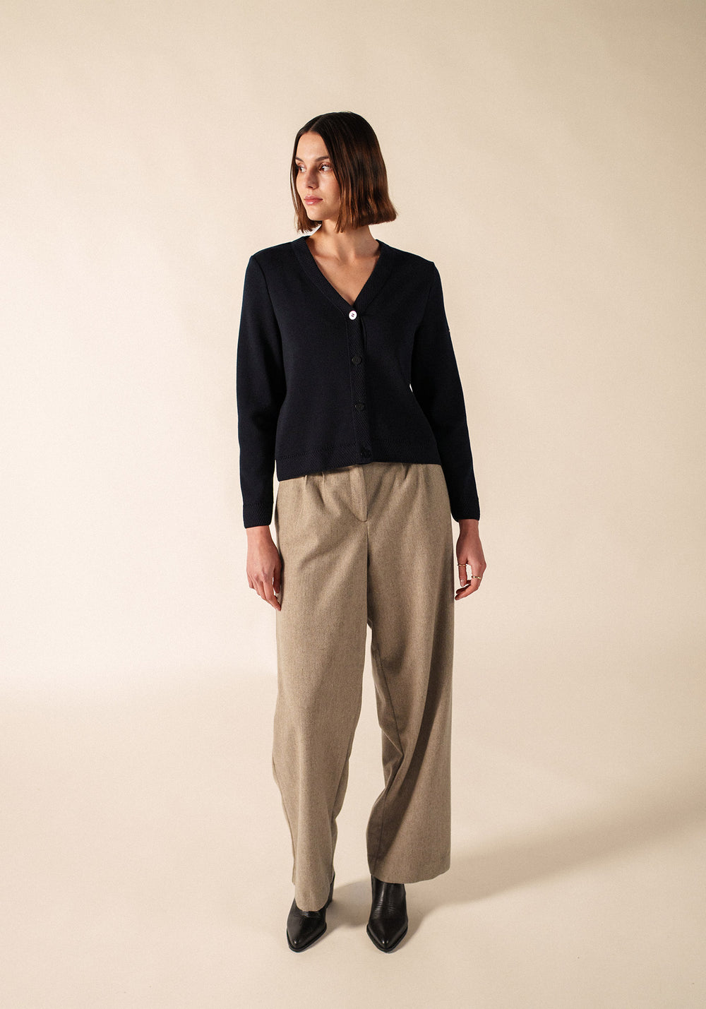 Coutances Cardigan (NAVY)