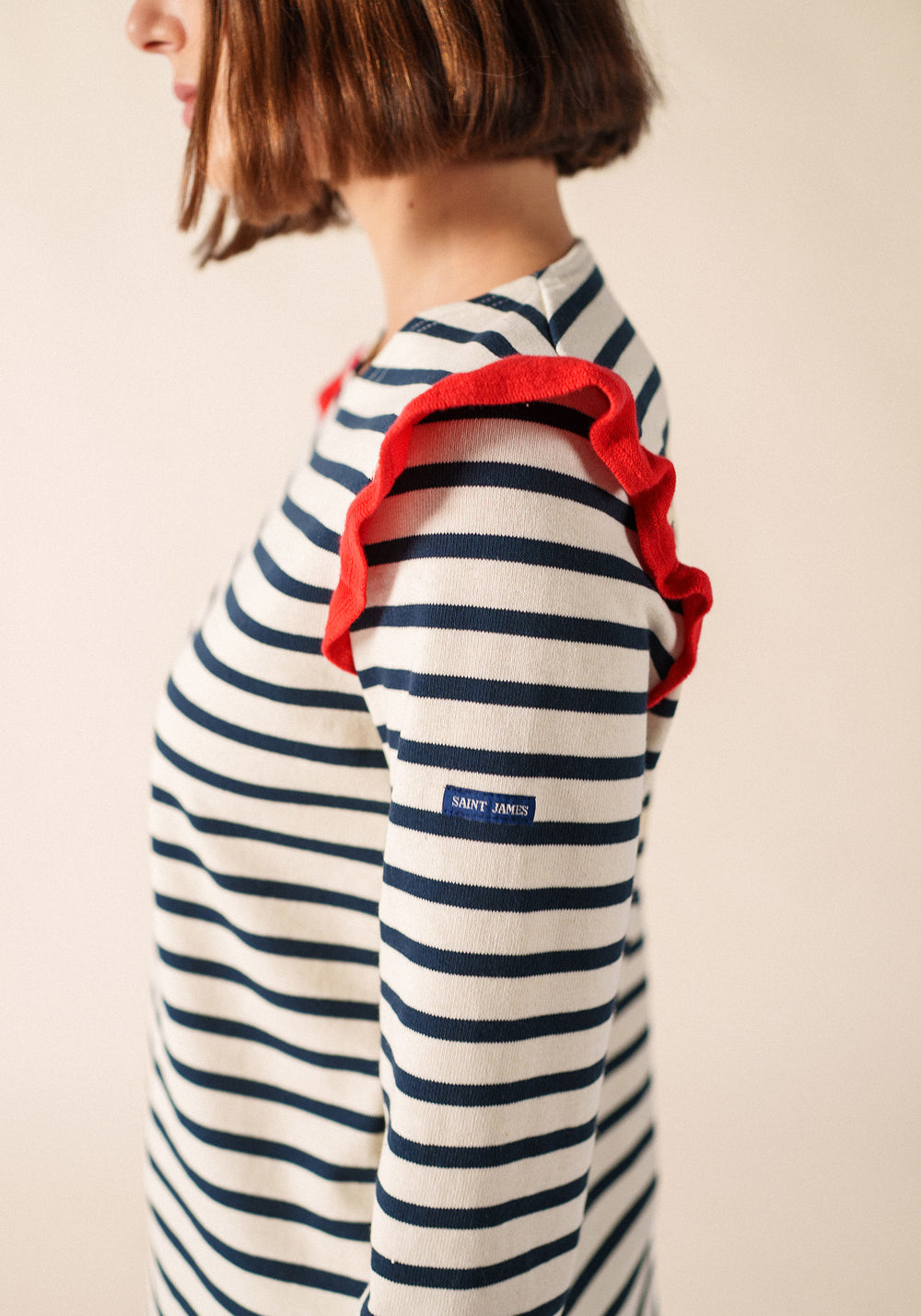 Camisa Auzat Breton (ECRU/MARINO/TULIPÁN)