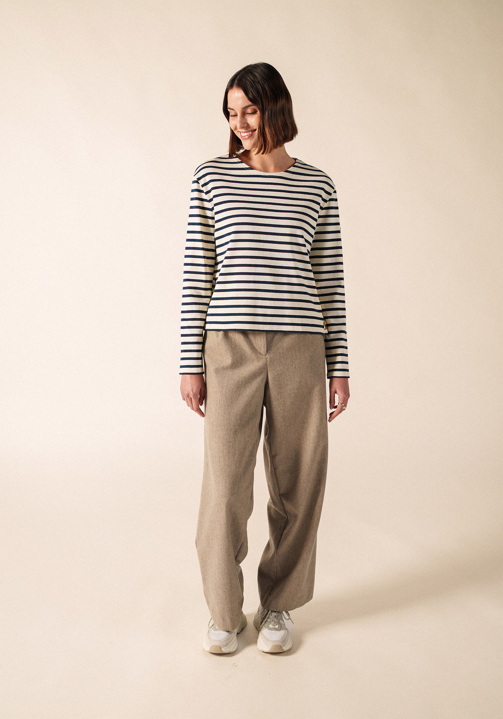Camisa Saurat Breton (ECRU/MARINO)