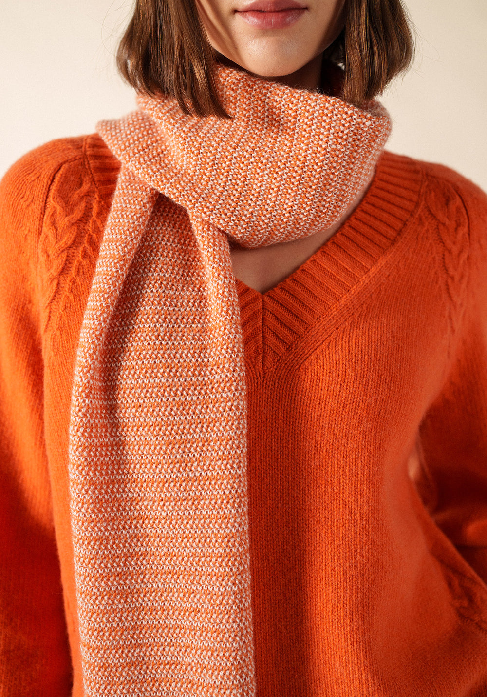 Ascain Scarf (CONFIT/BLANC D'HIVER)