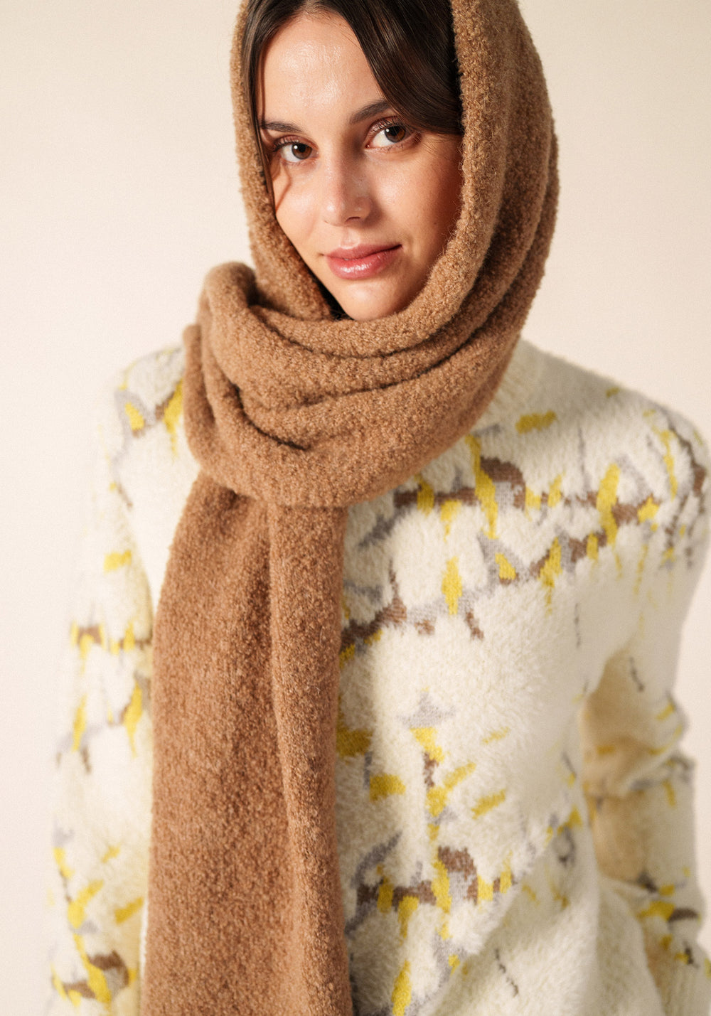 Cadéac Scarf (BEIGE FONCE)