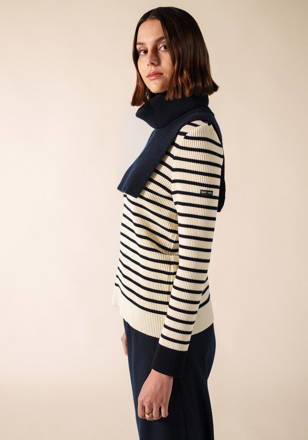 Roll-neck dickey (NAVY)
