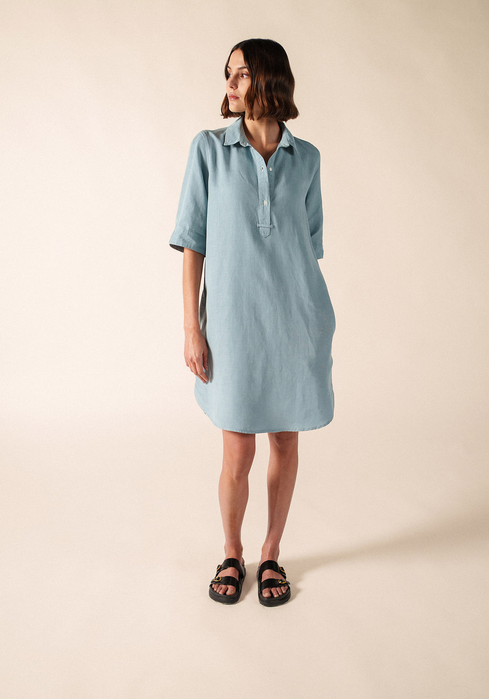 Léna shirt (BLANC/CIEL)