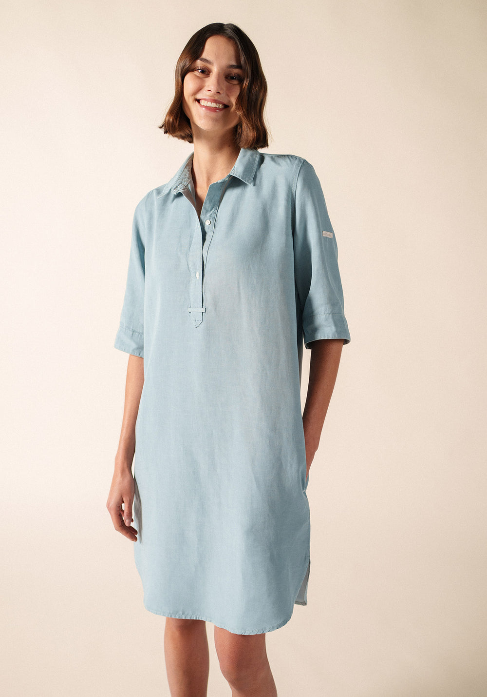 Léna shirt (BLANC/CIEL)