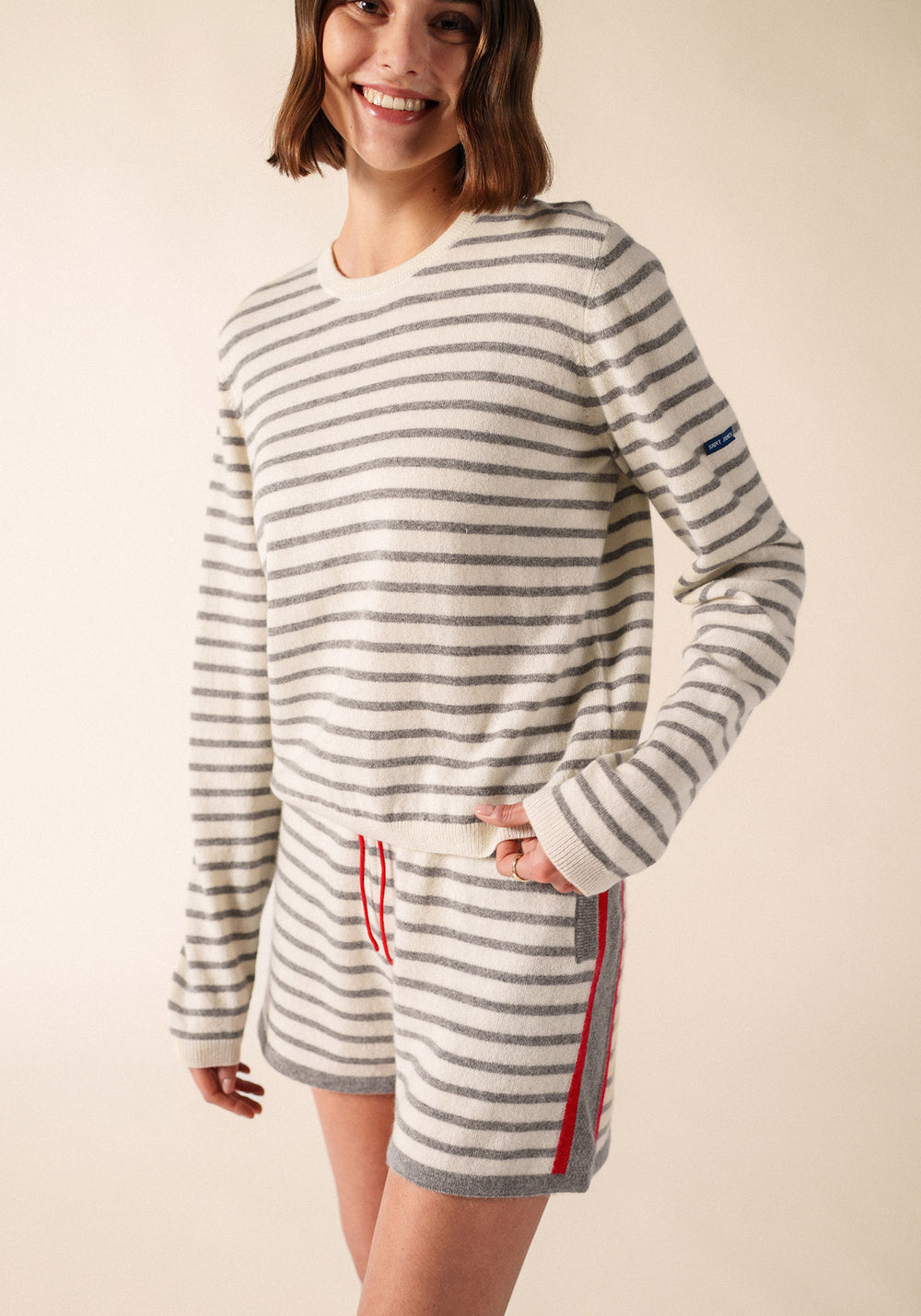 Jersey de Port Willunga x Collette Dinnigan (ECUME/GRIS CHINE)