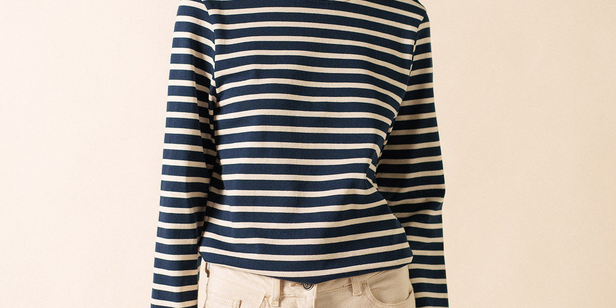 Meridien unisex striped sailor shirt regular fit, in thick