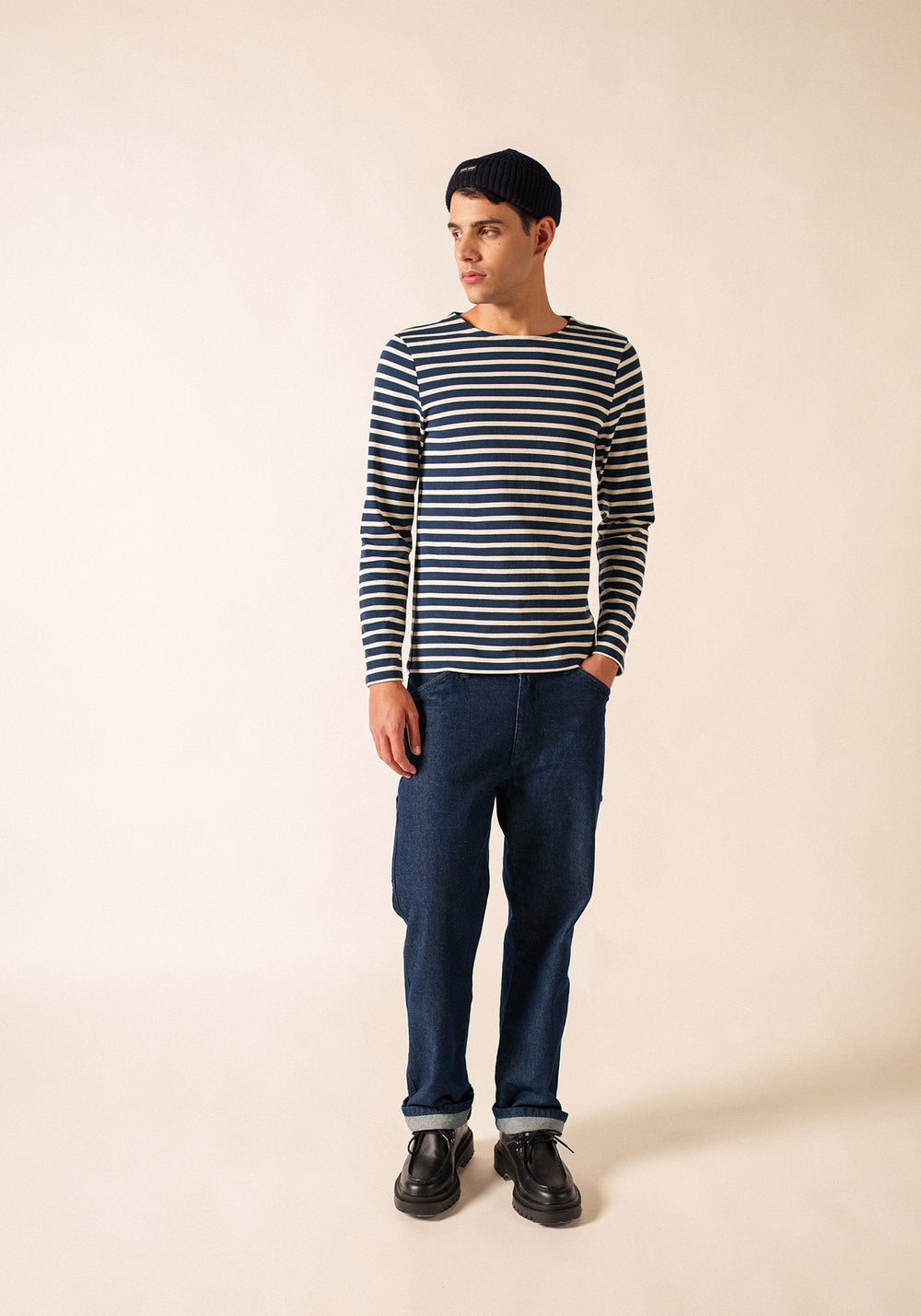 Méridien Breton shirt (MARINE/ECRU)
