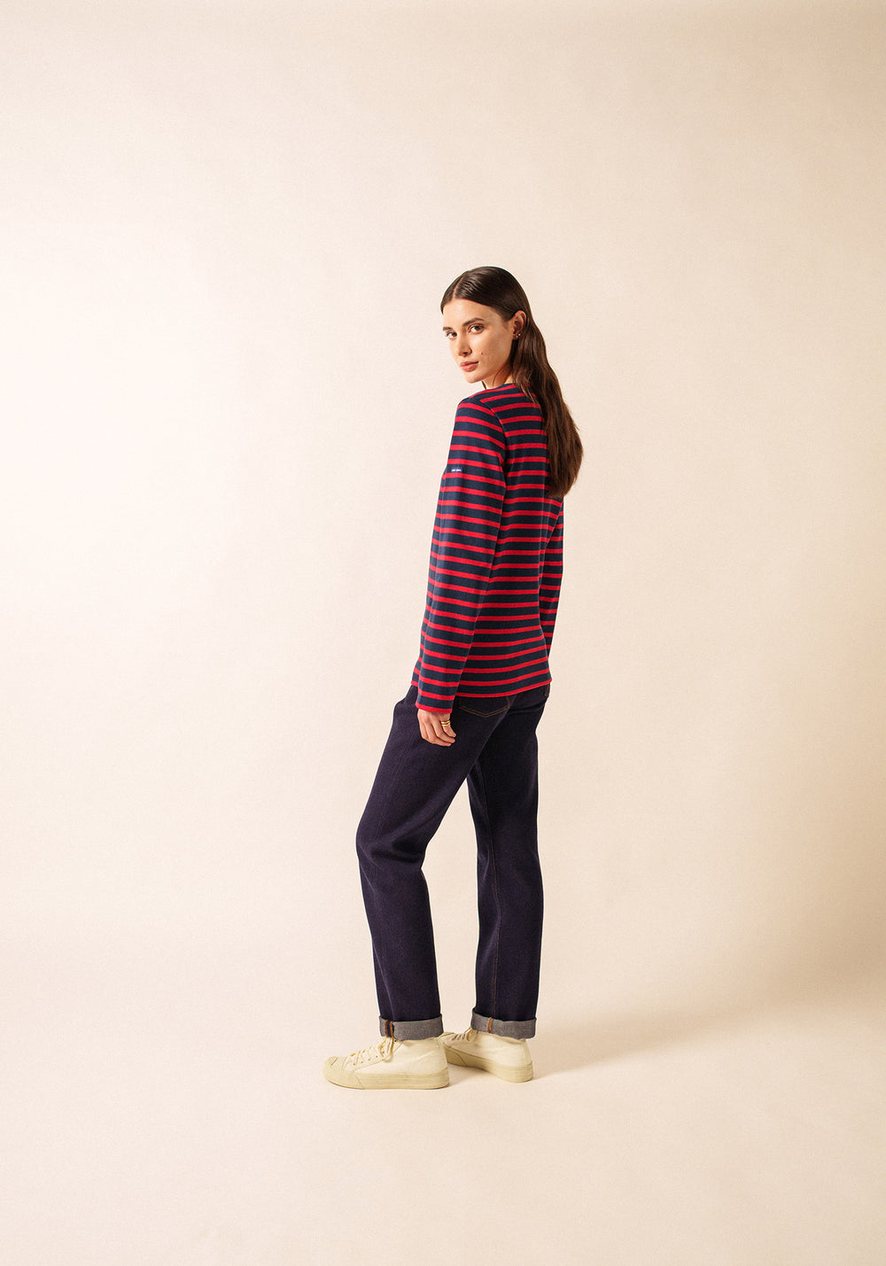 Méridien Breton shirt (MARINE/TULIPE)