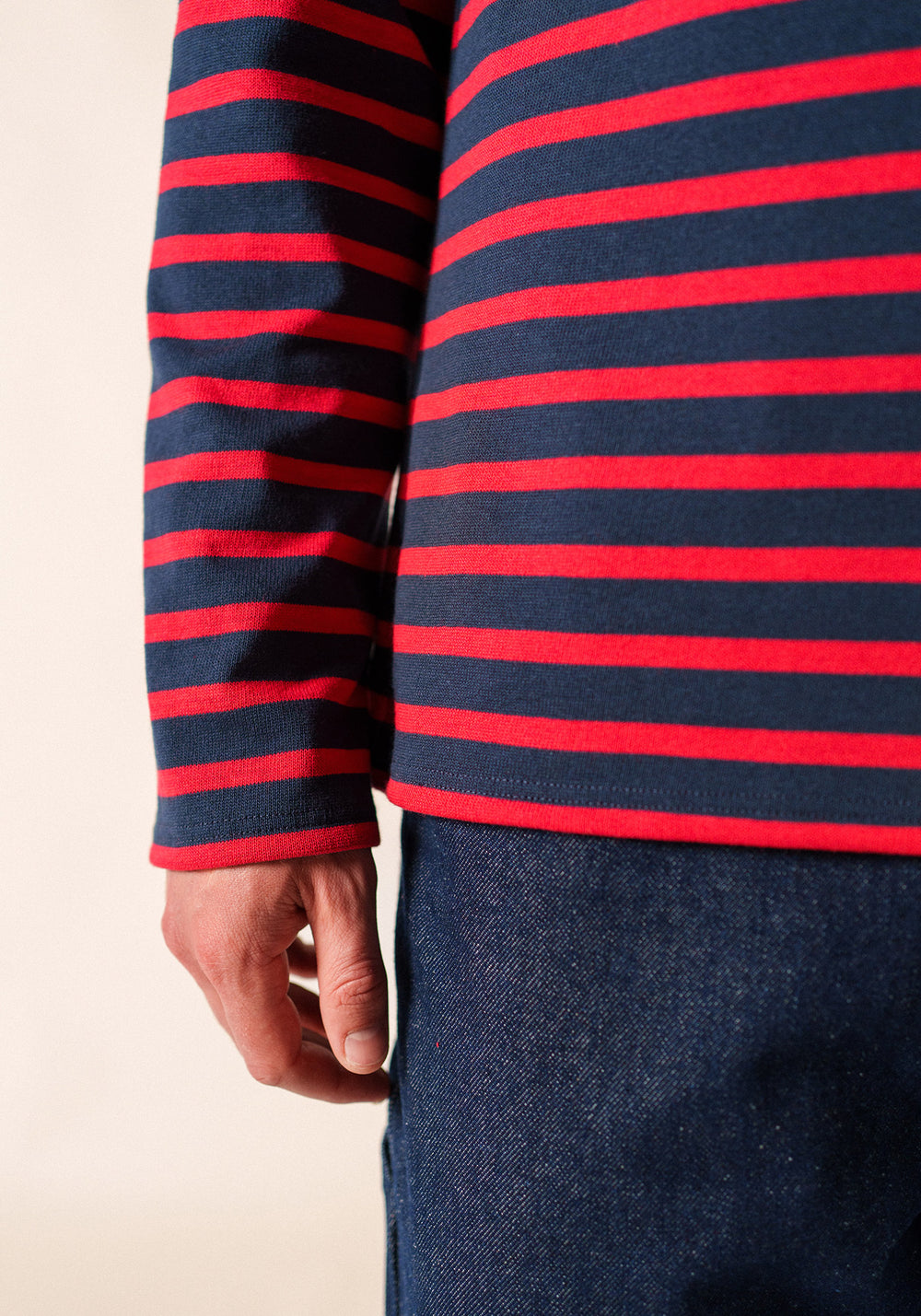 Méridien Breton shirt (MARINE/TULIPE)