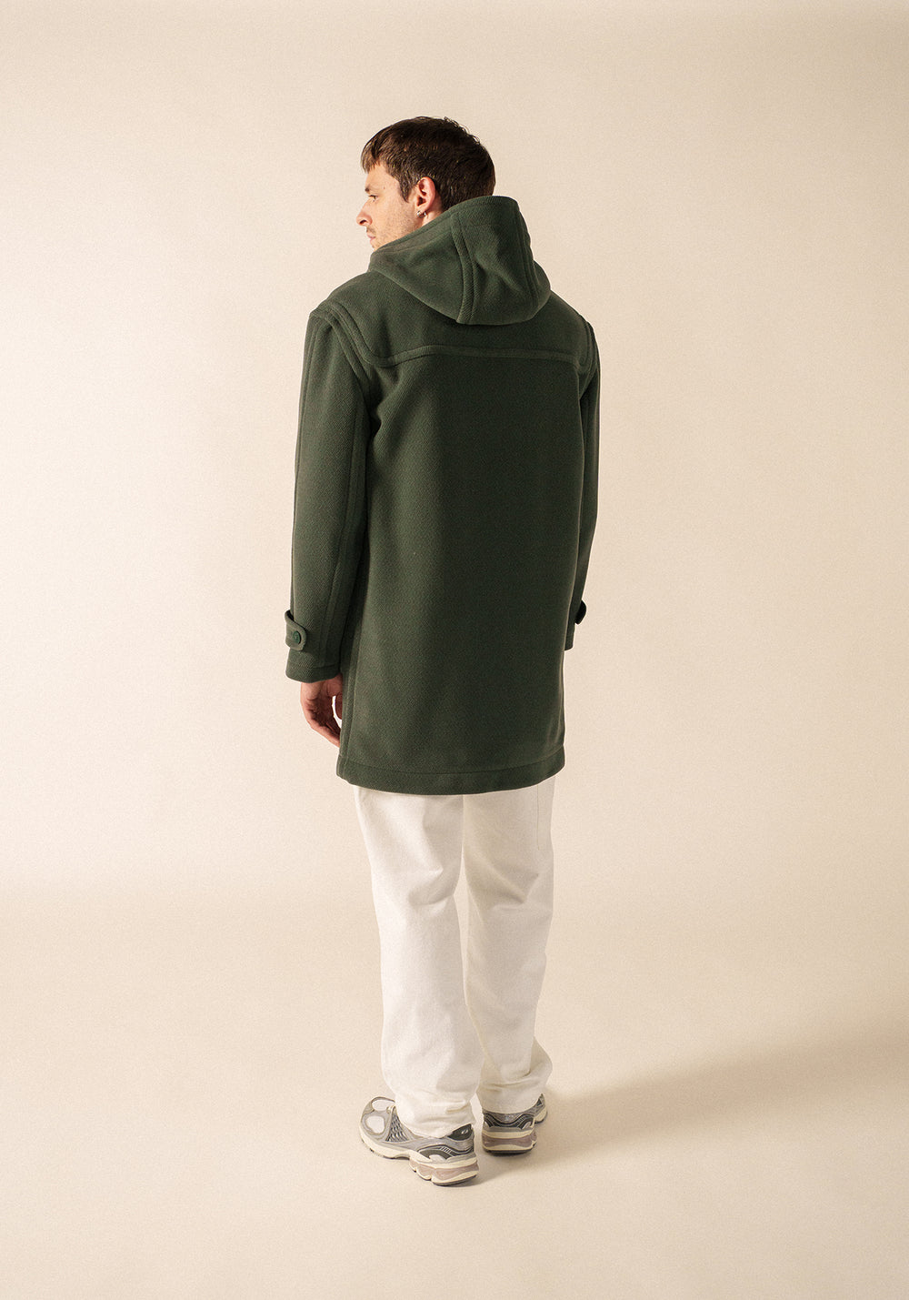 Saturne classic duffle-coat - in wool (VEGETAL)