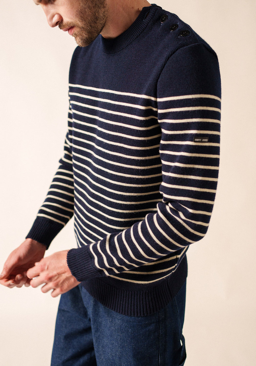 Binic sailor jumper (MARINE/ECRU)