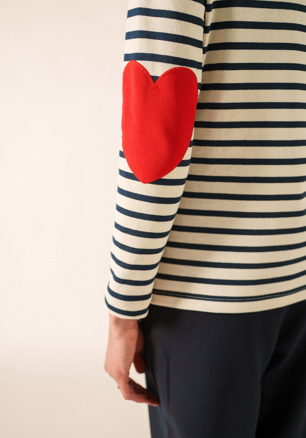 Camisa bretona Vaujany (ECRU/MARINE)