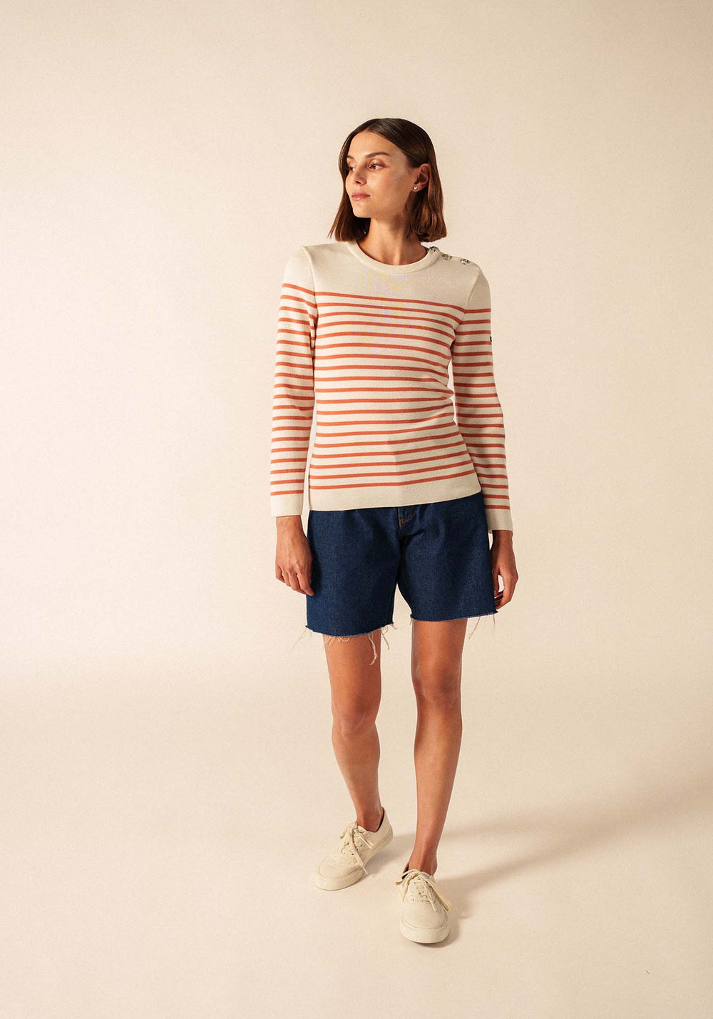 Marée sailor jumper (BLANC/ARGILE)