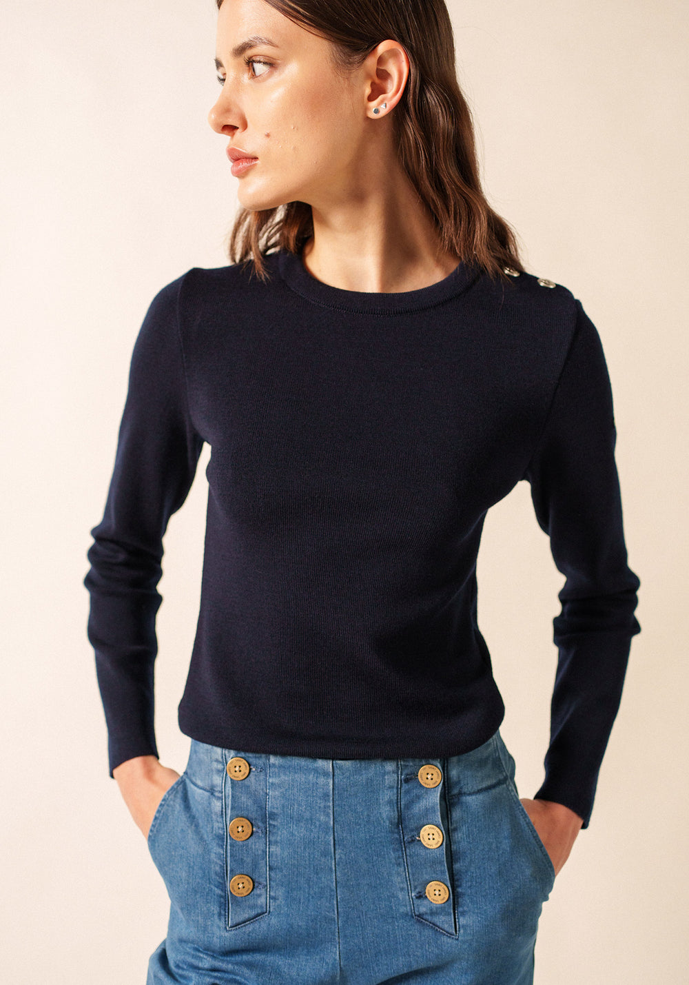 Jersey marinero Marée (AZUL MARINO)