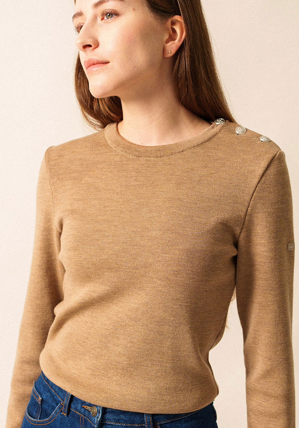 Pull marin Marée (BEIGE FONCÉ)