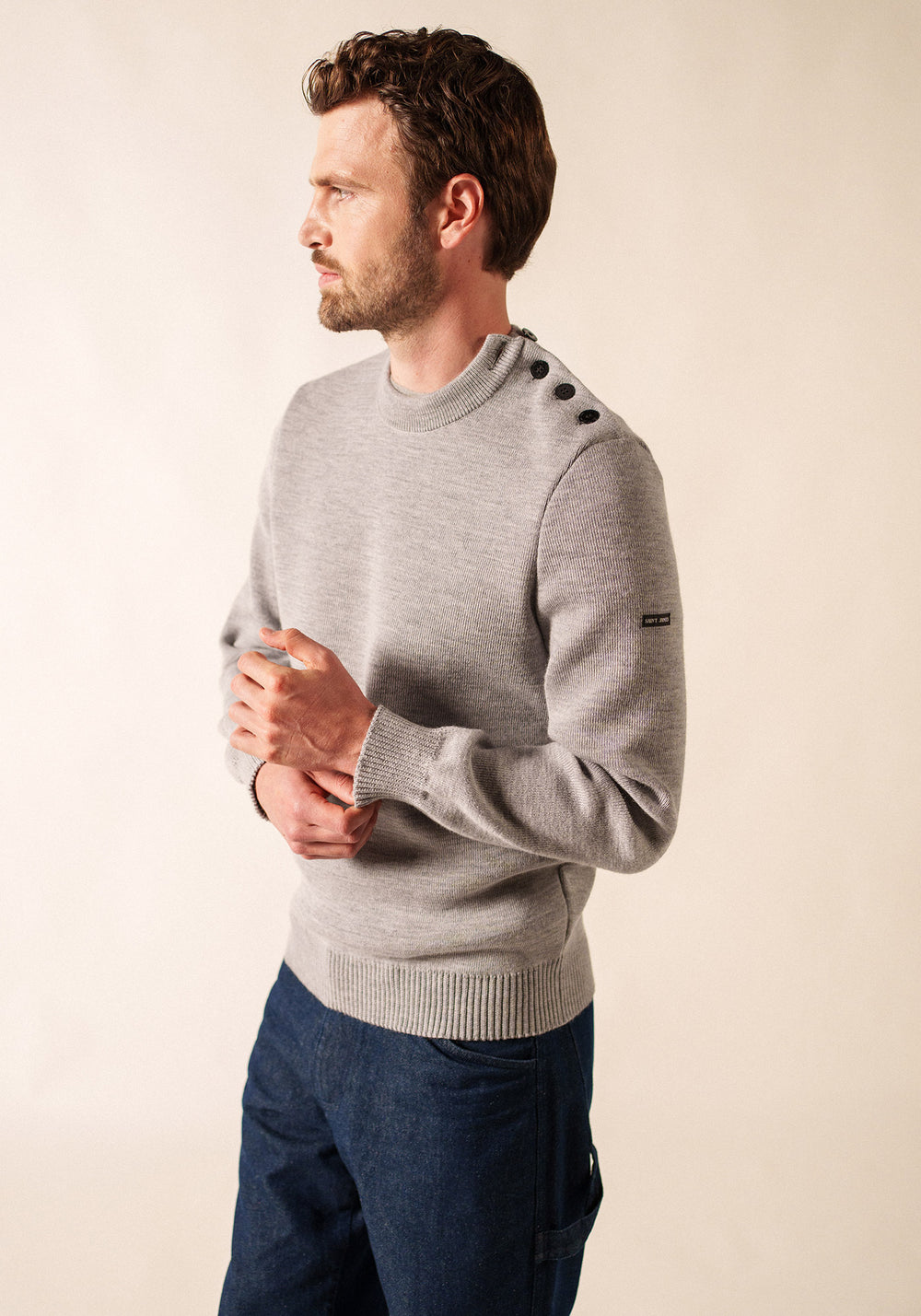 Jersey marinero Cancale (GRIS CLAIR)