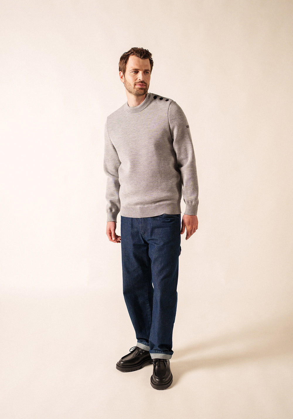 Jersey marinero Cancale (GRIS CLAIR)
