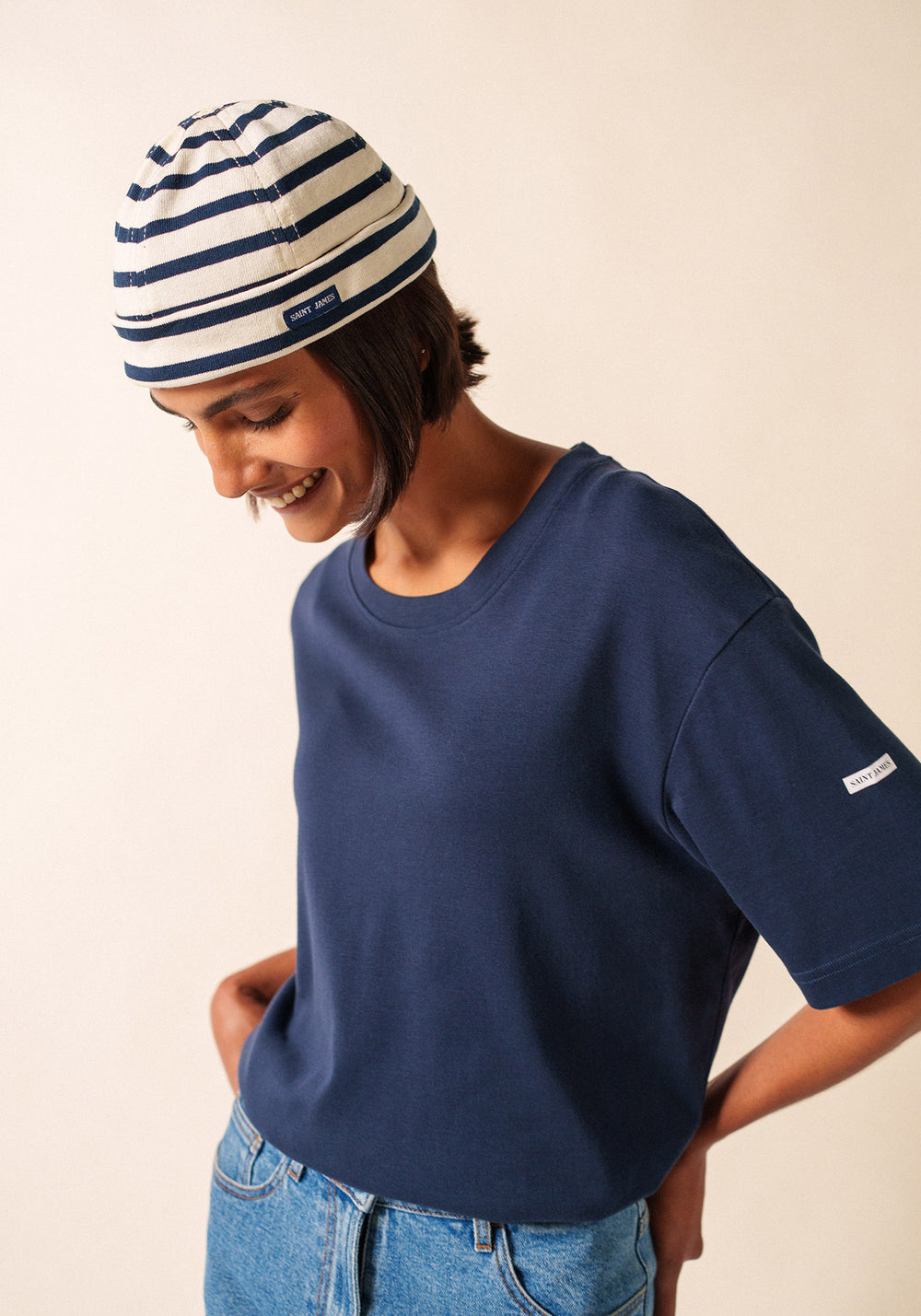 Miki Mériden cap (ECRU/MARINE)