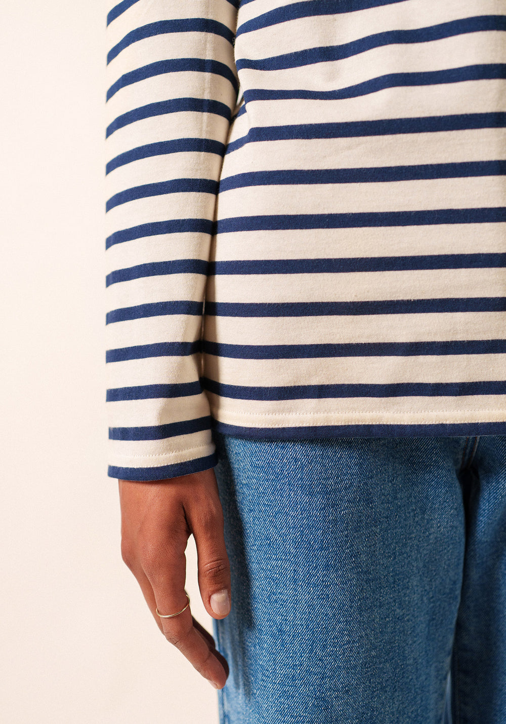 Minquiers Breton shirt (ECRU/MARINE)