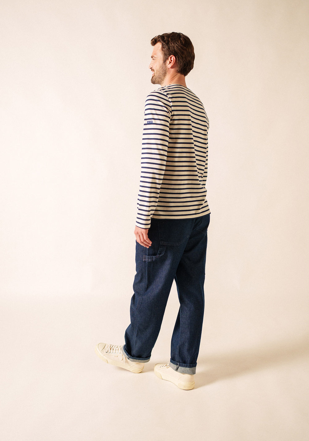 Minquiers Breton shirt (ECRU/MARINE)