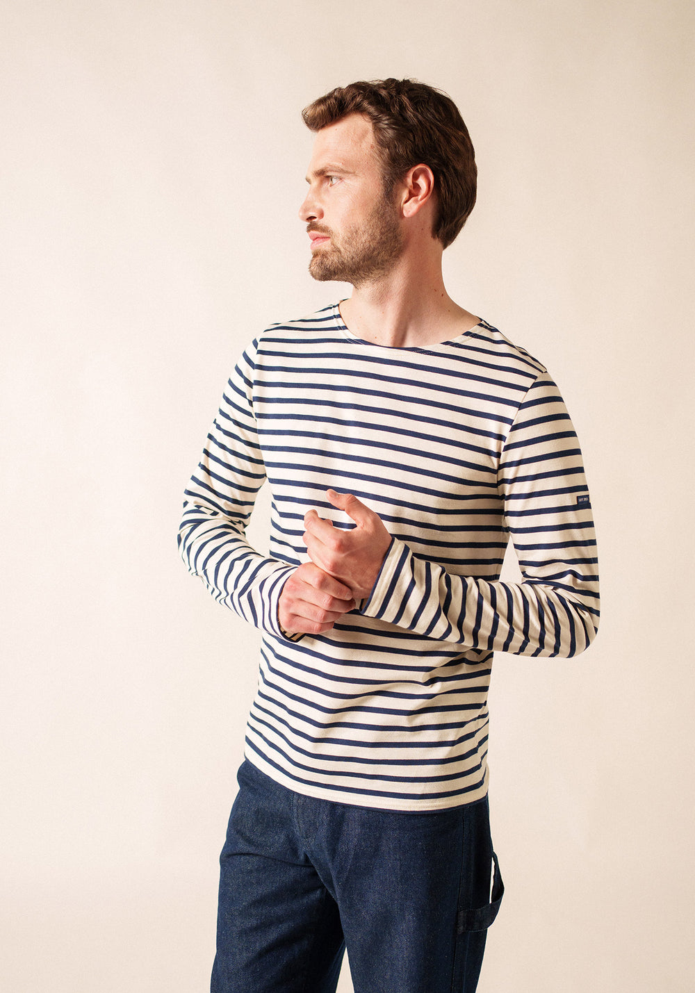 Minquiers Breton shirt (ECRU/MARINE)