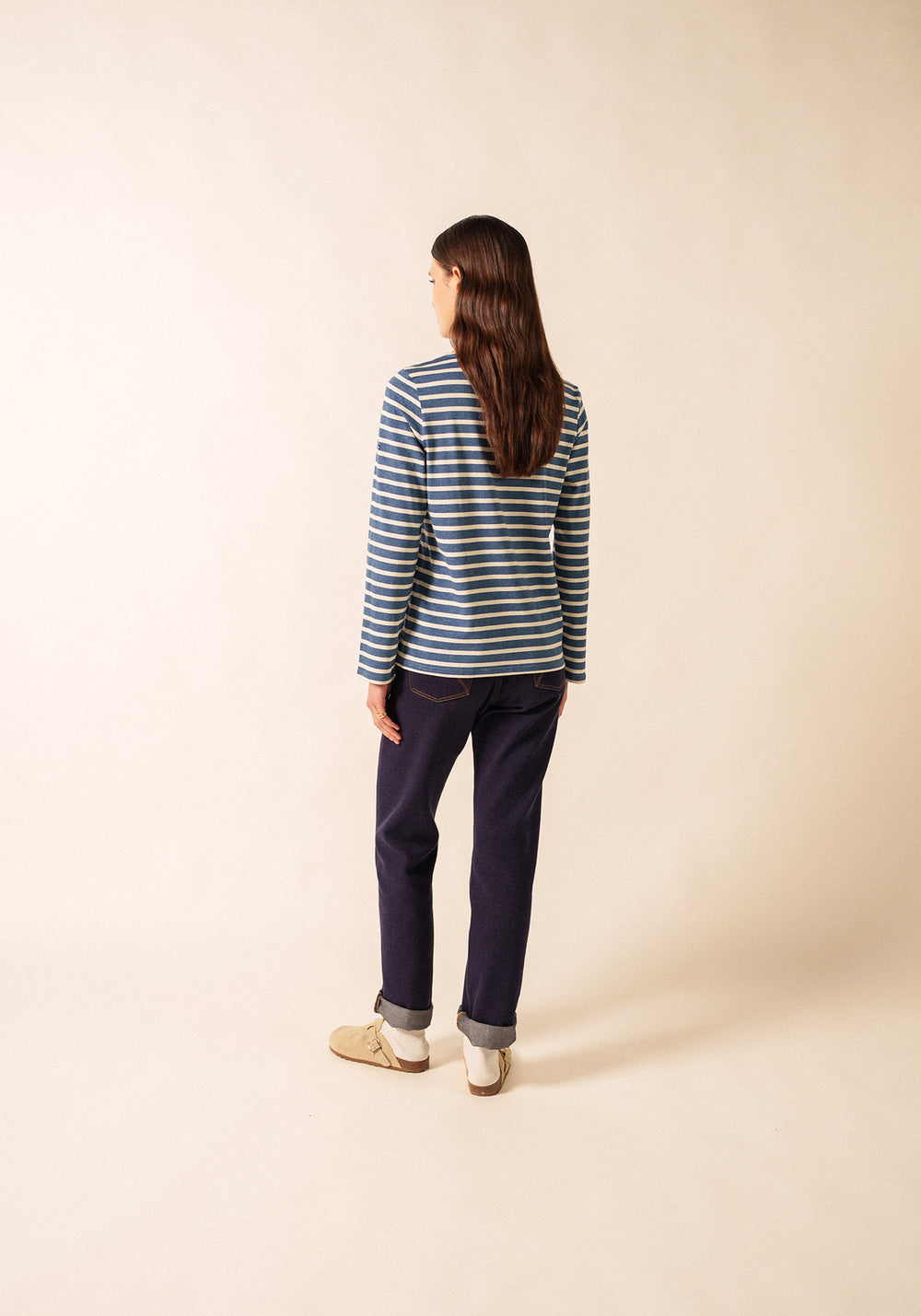 Minquiers Breton shirt (JEAN/CHANVRE)
