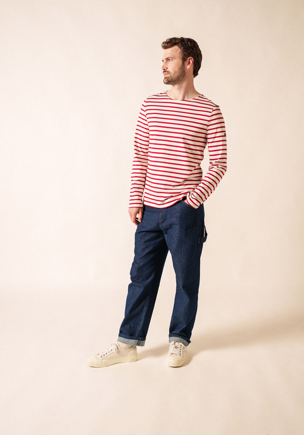 Minquiers Breton shirt (ECRU/PERSAN)