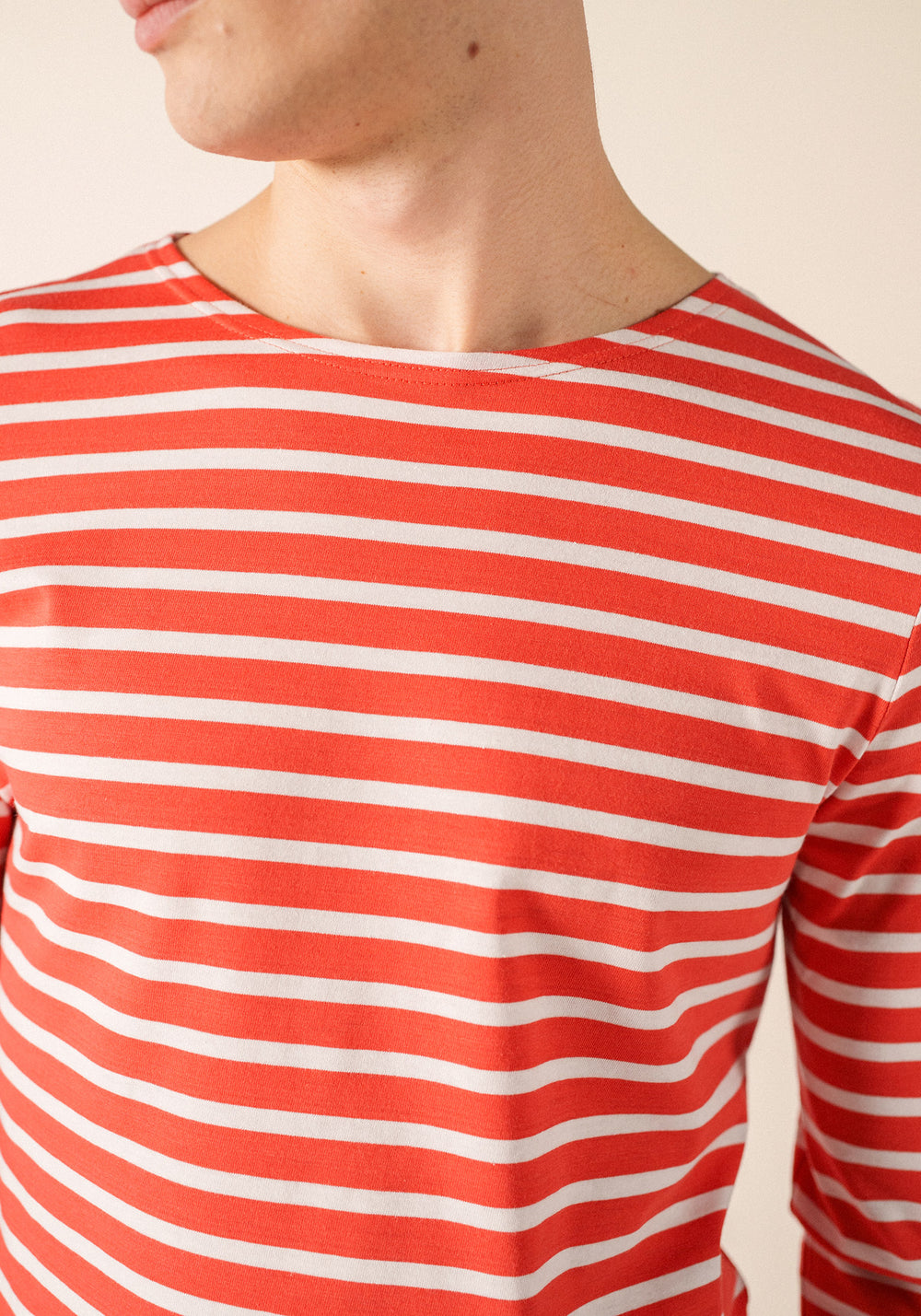 Camisa bretona Minquiers (PIGMENT/NEIGE)