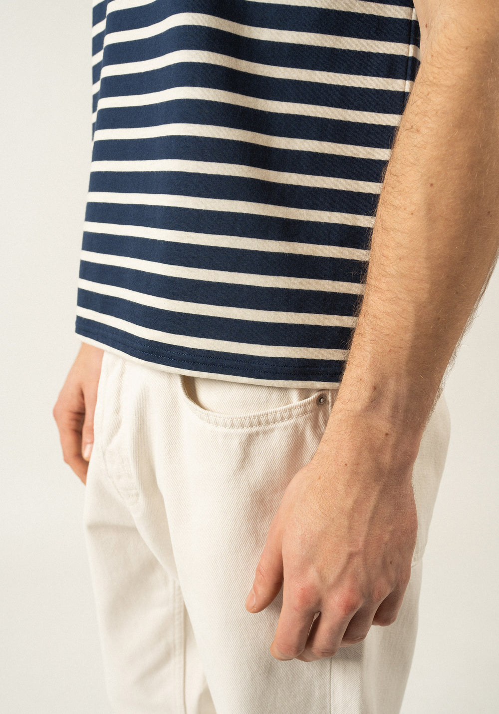 Levant Breton shirt (MARINE/ECRU)