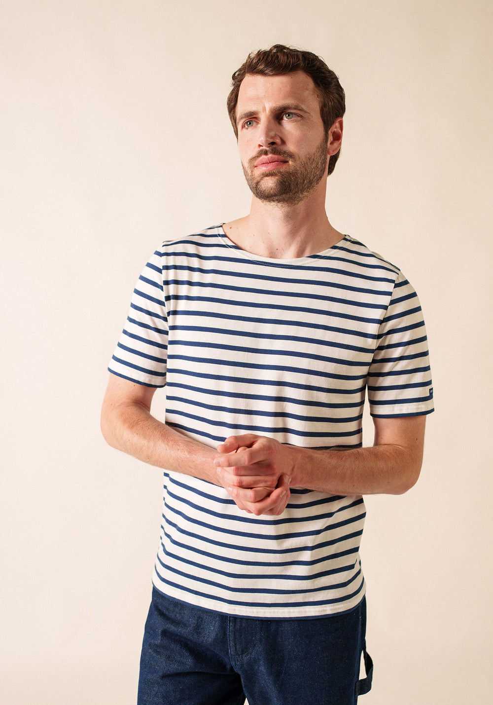 Levant Breton shirt (NEIGE/MARINE)