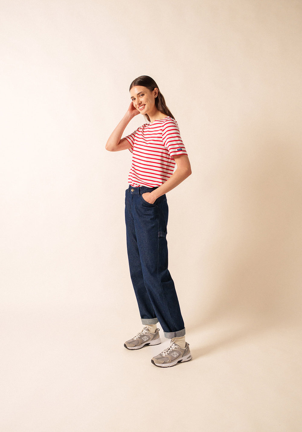 Levant Breton shirt (NEIGE/TULIPE)