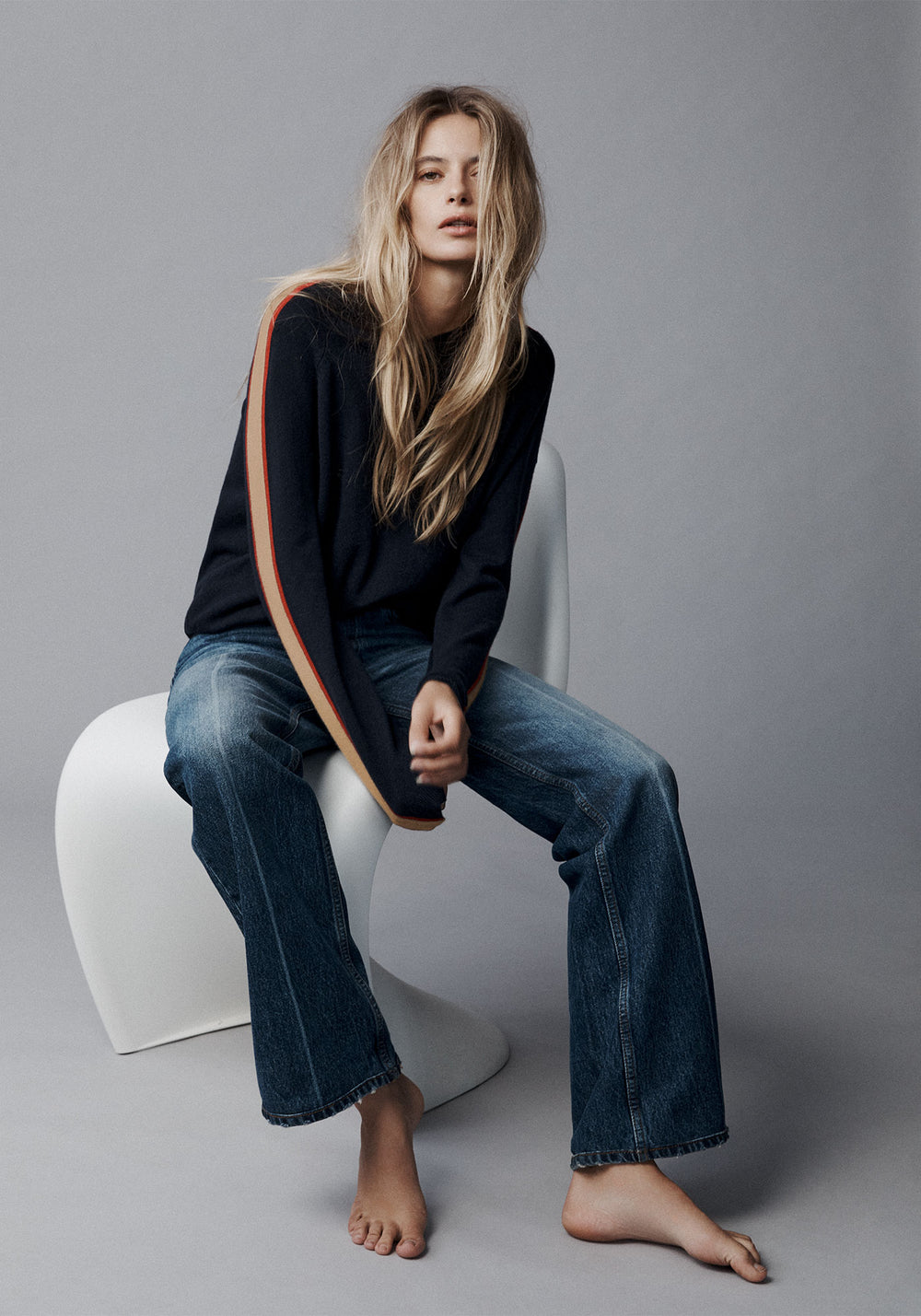Jersey Noosa x Collette Dinnigan (AZUL MARINO/CAMELLO/TULIPÁN)