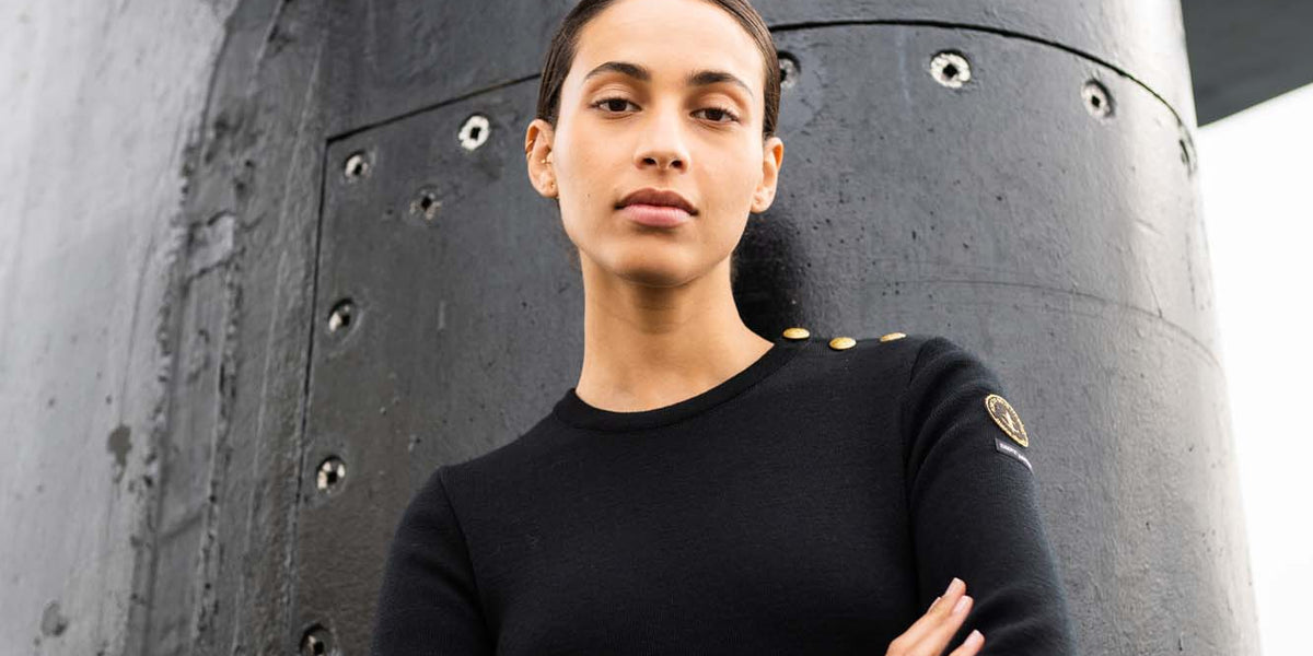 Astrolabe plain sailor jumper SAINT JAMES x Marine nationale SAINT