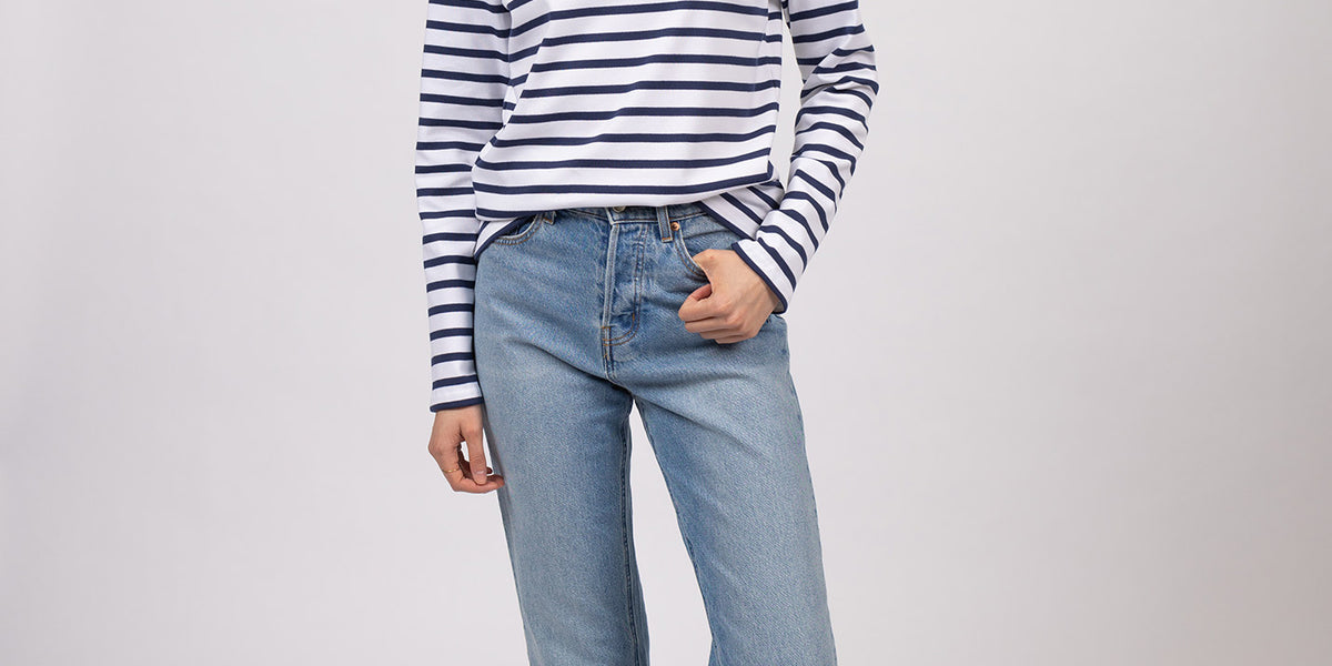 Minquilock iconic sailor striped shirt in interlock | SAINT