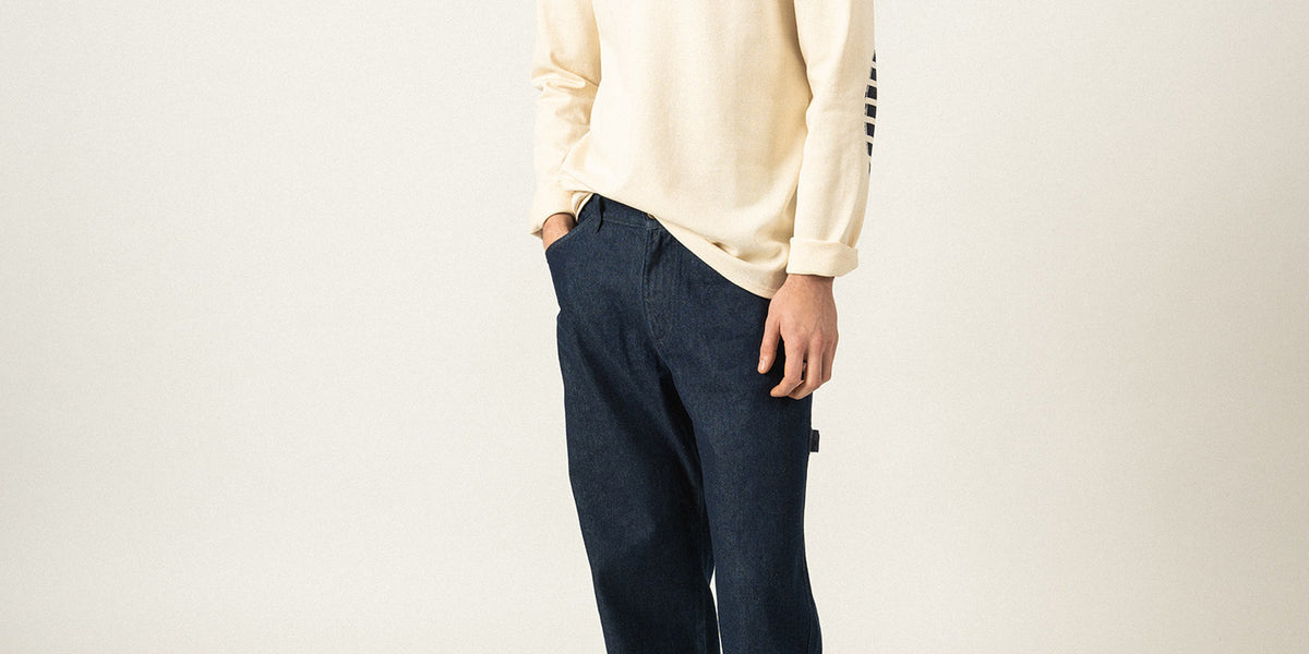 Tシャツ・カットソー SAINT JAMES Meridien II Elbow Patch (0MM) ASJM24109150MM SAINT JAMES-[본사정품] 세인트제임스 Meridien II Elbow Patch