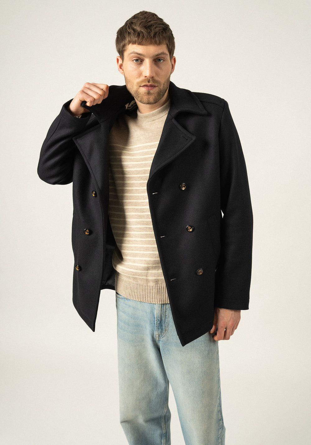 St Hilaire peacoat (NAVY)