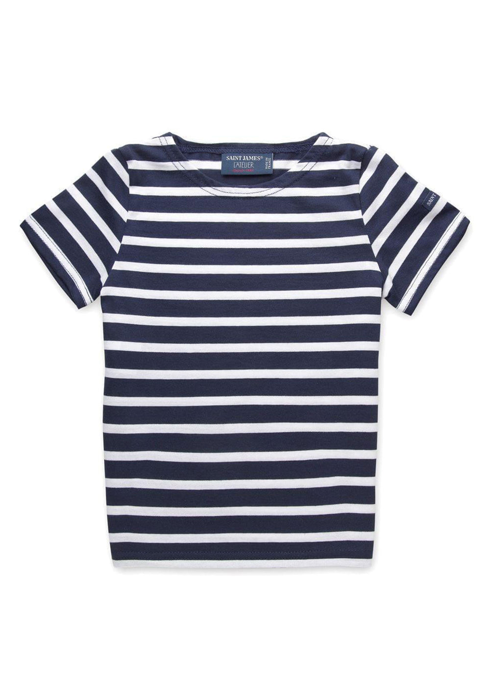 Levant kid Breton shirt (MARINE/NEIGE)