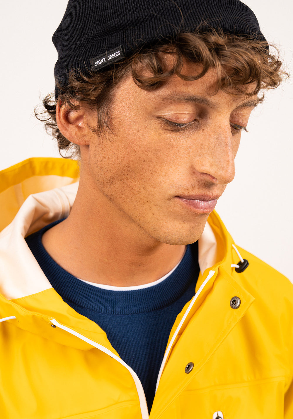 Gemini hat - in wool, lined with cotton (NAVY)