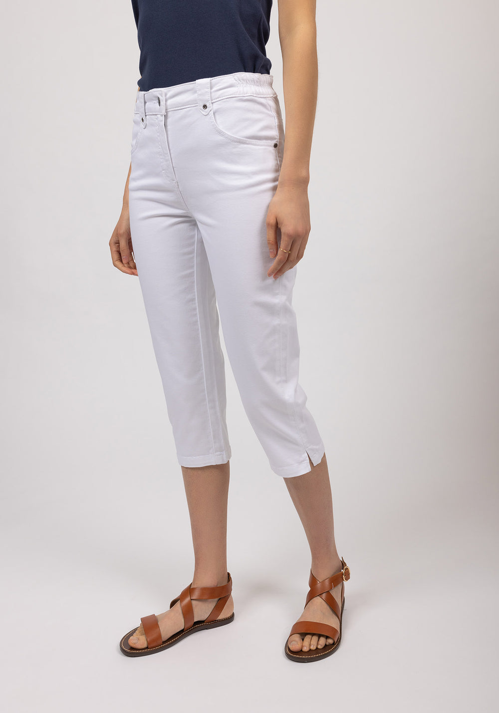 Elodie Capri pants (BLANC)
