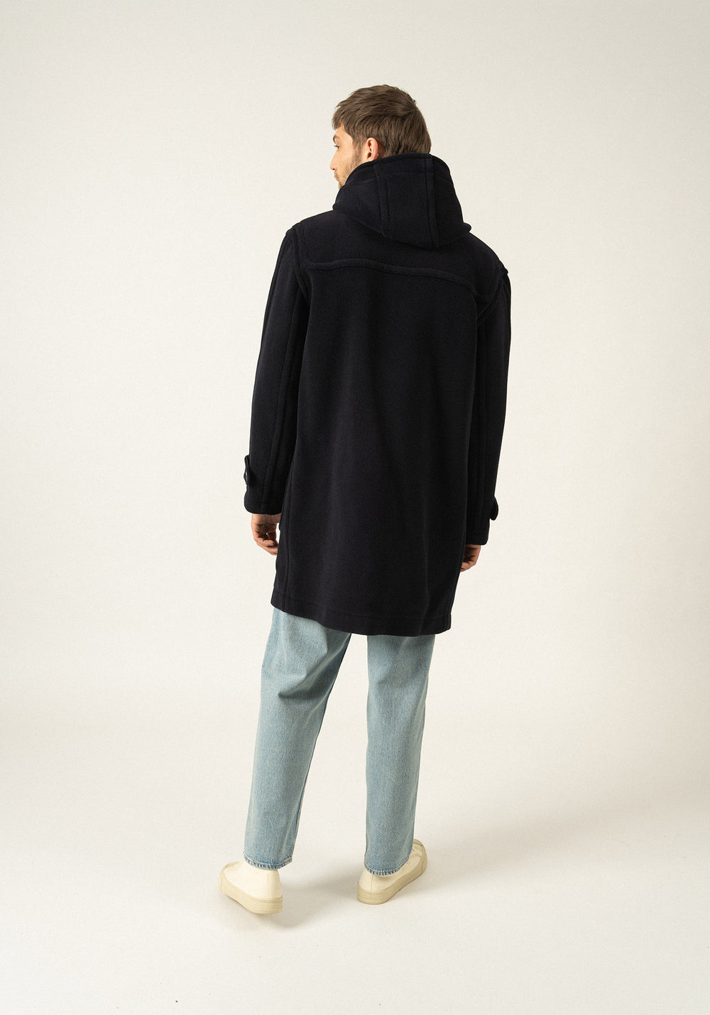 Saturne classic duffle-coat - in wool (NAVY)