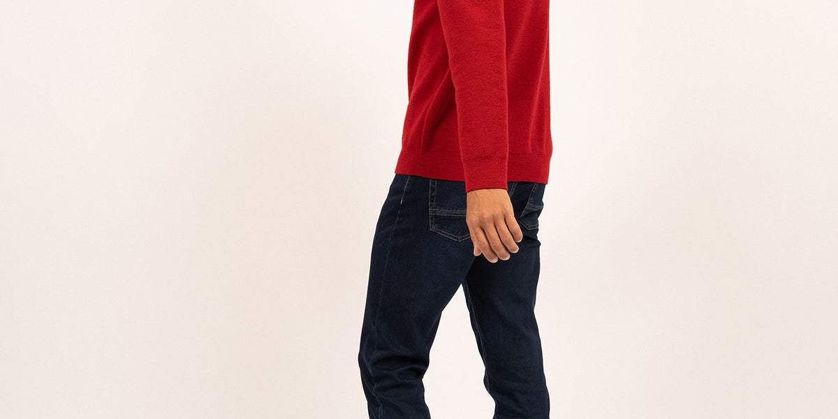 Locronan round neck jumper in pure new wool | SAINT JAMES
