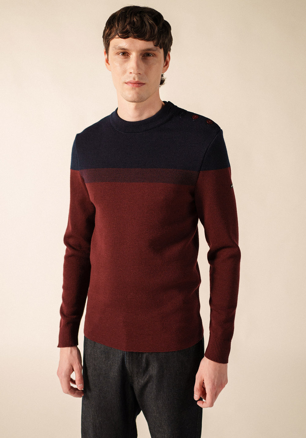 Jersey marinero de Bretaña (TWEED/MARINO)