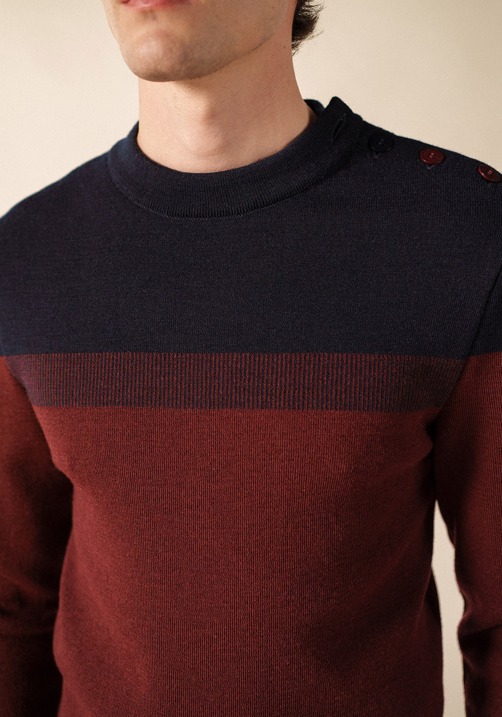 Jersey marinero de Bretaña (TWEED/MARINO)