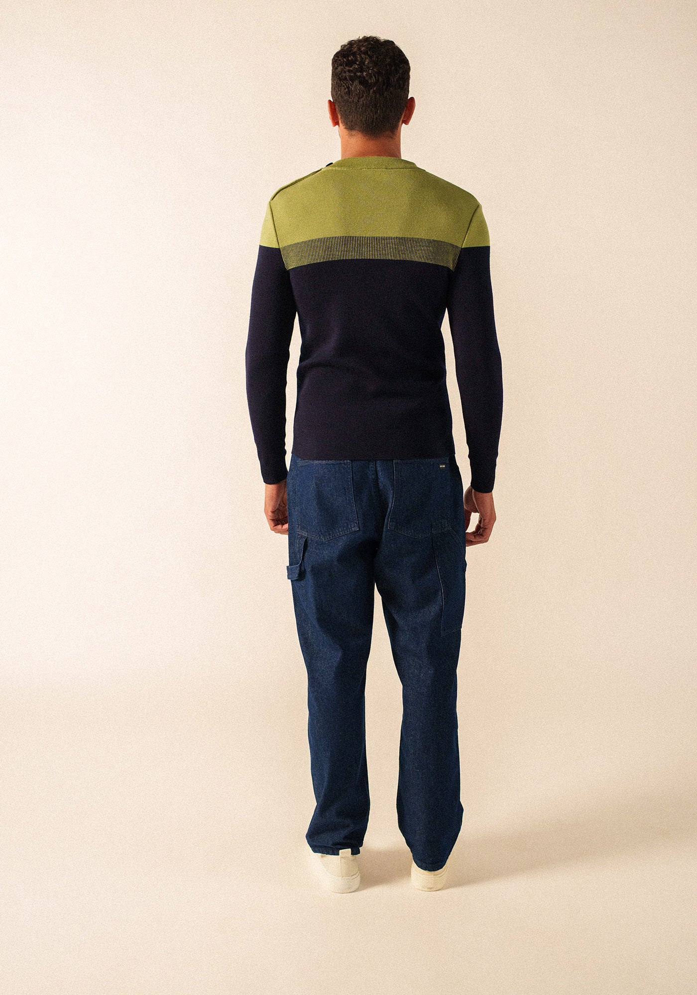 Bretagne sailor jumper (MARINE/OIL)